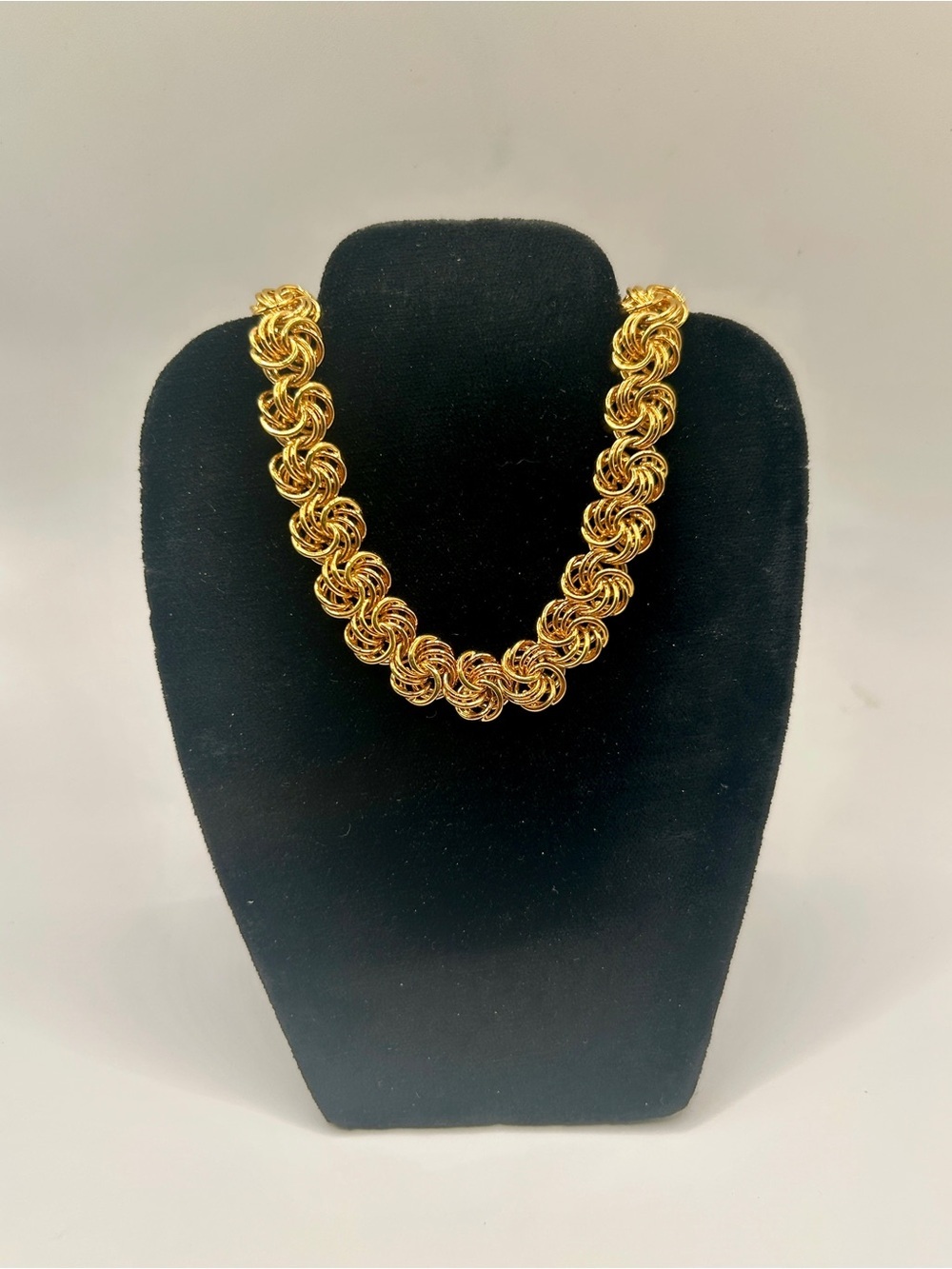 Vintage 1980’s Napier Gold-Plated Chain Necklace Pat Pend 4774743 - Picture 5 of 12